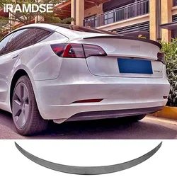 Alerón tipo Y con acabado carbono para Tesla Model 3 2017-2022