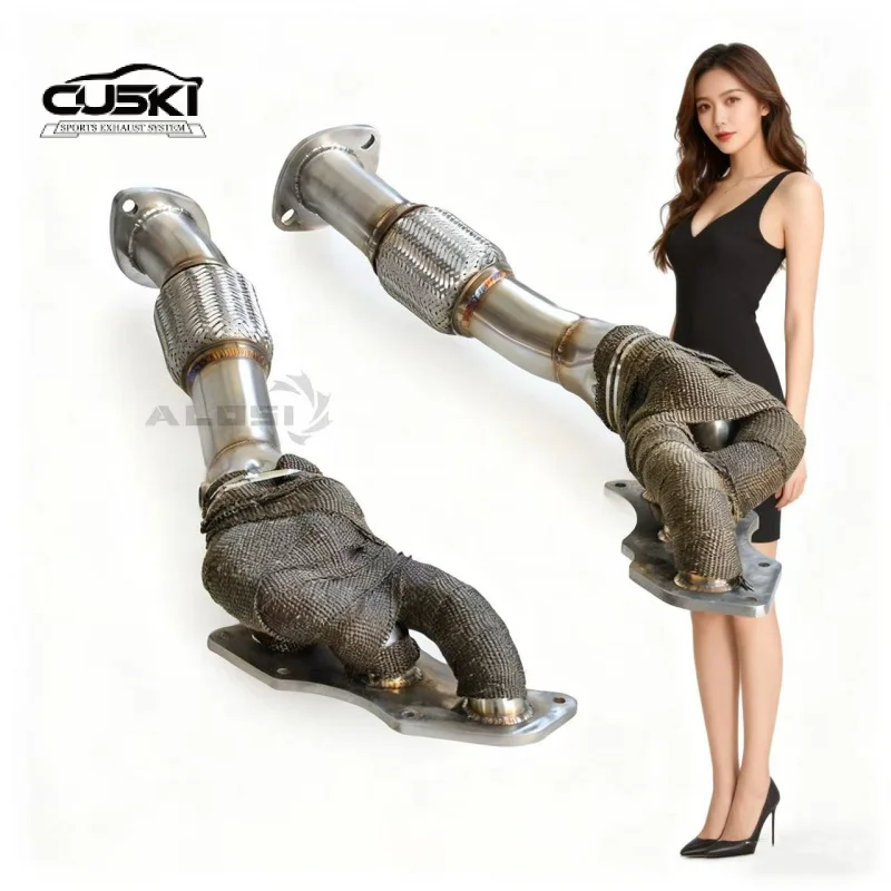 Tubo conexión colector escape inox – Lexus IS250 IS300 IS350 2006-2012 - imagen 2