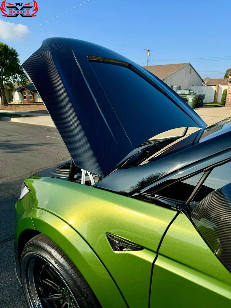 Capó fibra de carbono ligero – cubierta motor para tuneado - imagen 4