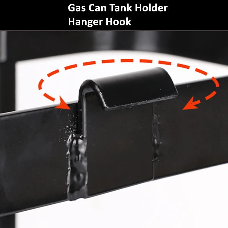 Soporte para lata o tanque auxiliar de combustible