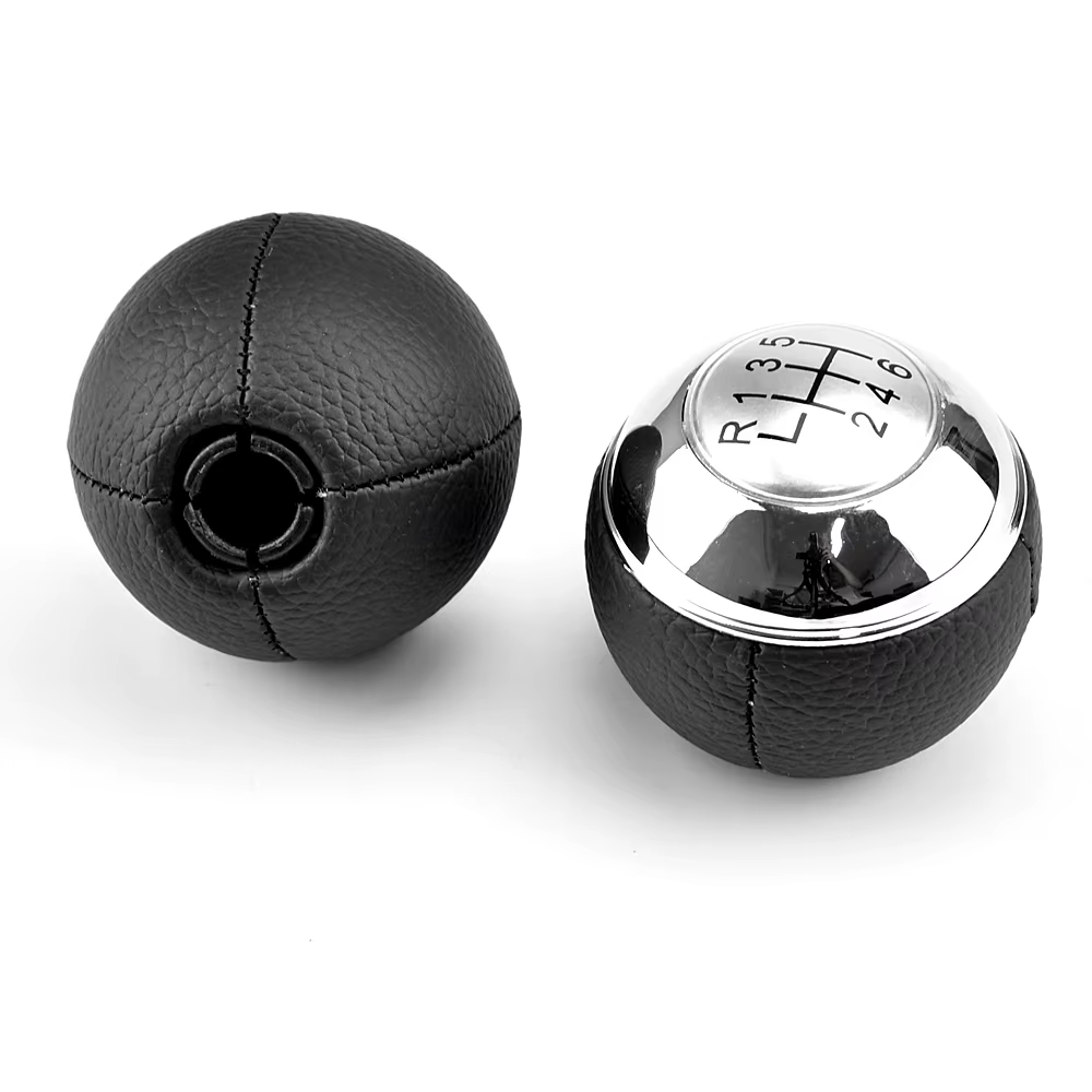 Pomo de cambio de cuero PU 5/6 velocidades para Mini R50, R52 y R53 - imagen 4