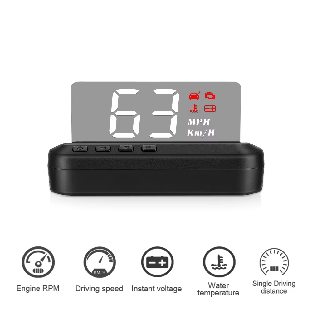 Pantalla HUD OBD C100: velocidad, RPM, temperatura y voltaje - imagen 4