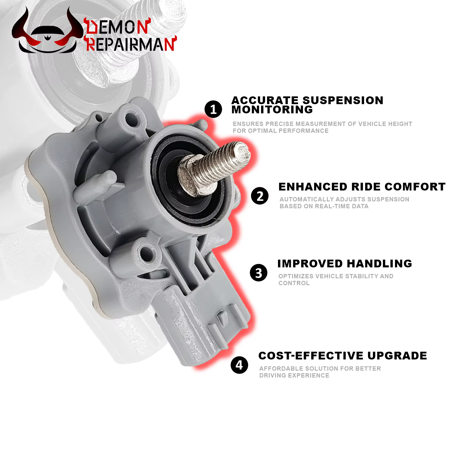 89407-20020 Sensor de altura de faros trasero Toyota Avensis - imagen 3