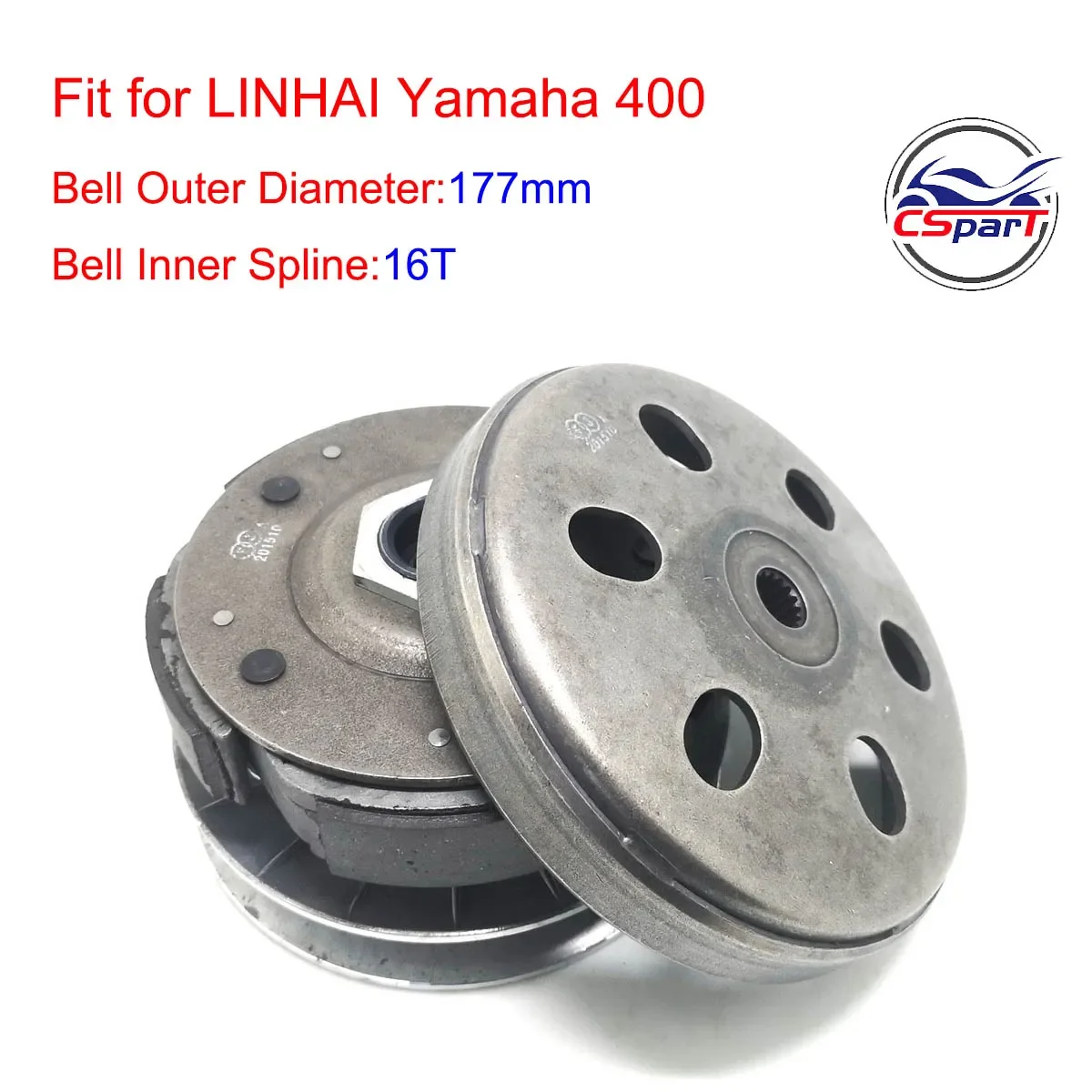 YP400 kit embrague 177 mm 16T para Yamaha Linhai ATV