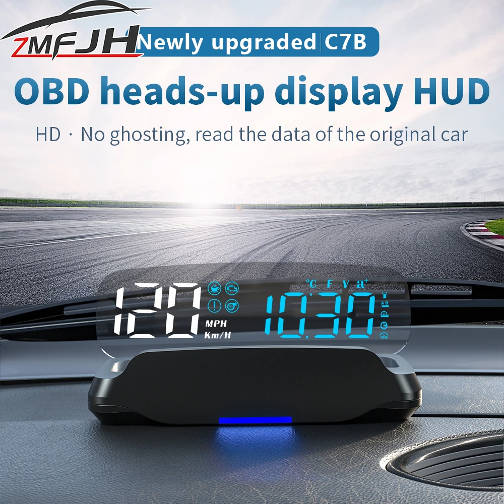 Velocímetro digital OBD – velocidad, RPM, temperatura y alarma