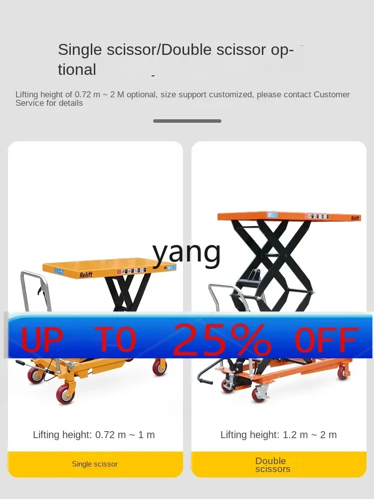 Plataforma elevadora hidráulica manual para camión – carga y descarga