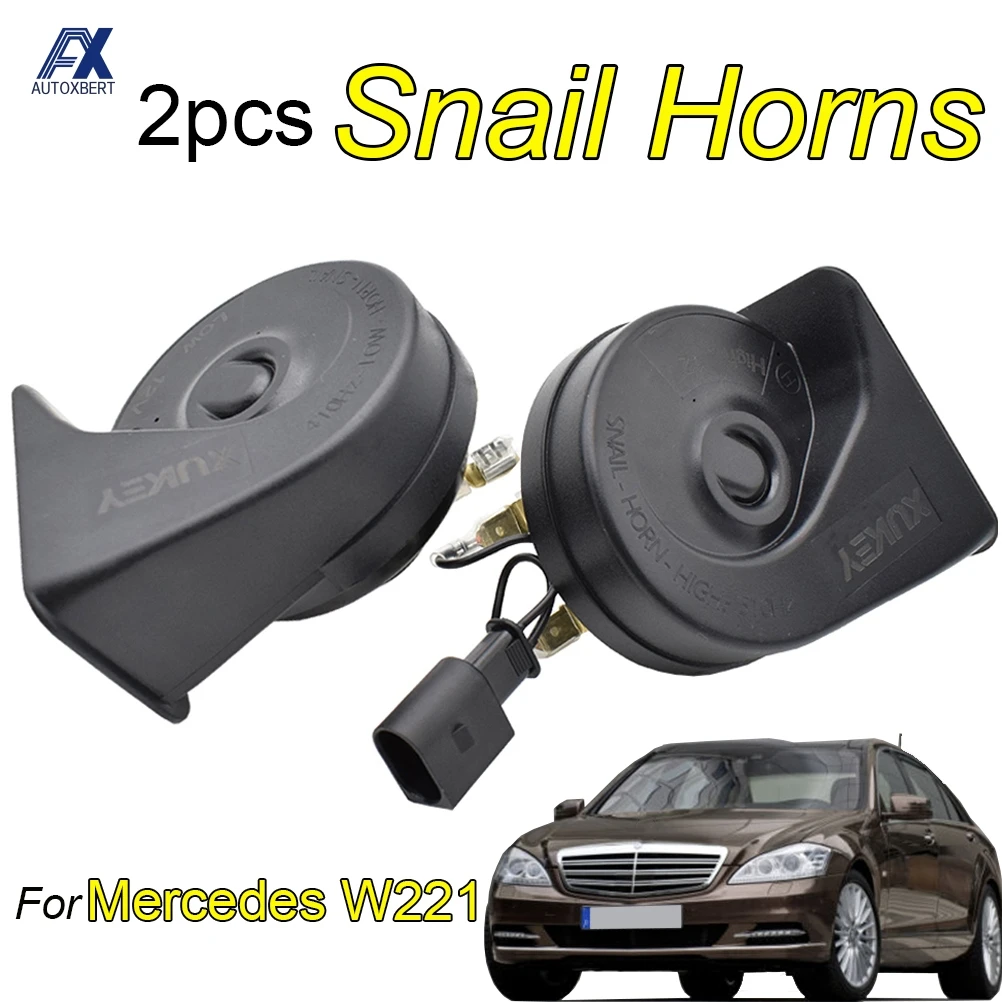 Par bocinas de caracol 410/510Hz impermeable – Mercedes W221 2006-2013