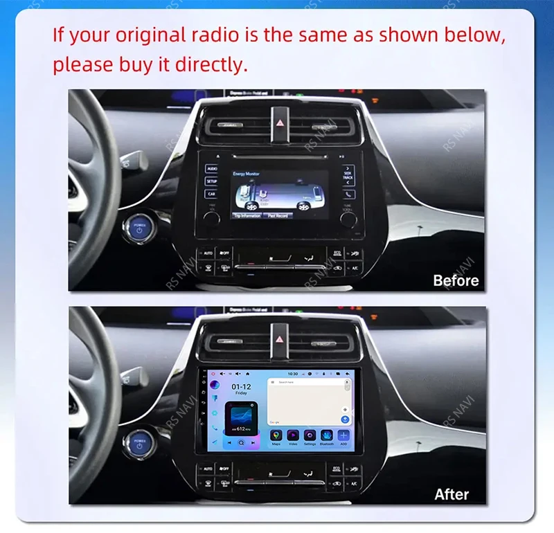 Autoradio RSNAVI para Toyota Prius XW50