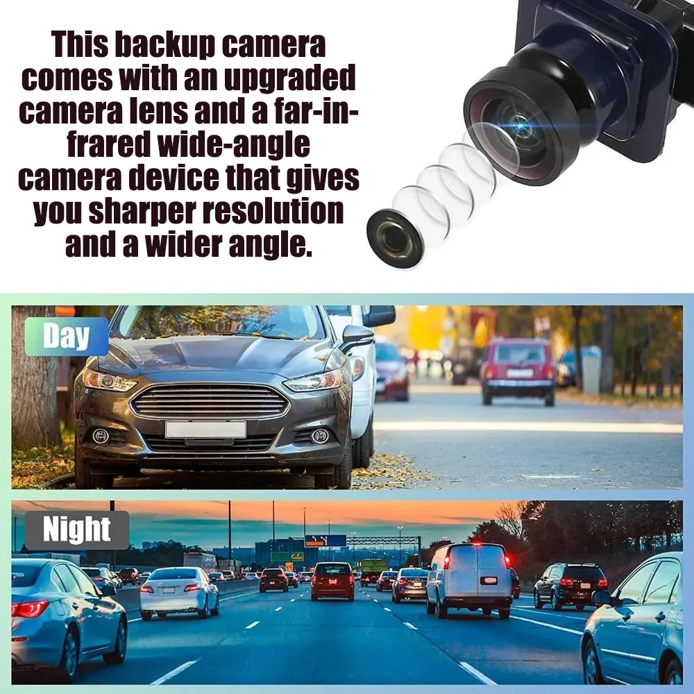 SORGHUM cámara de asistencia de marcha atrás para Ford Fusion 2013-2016 Mondeo vista trasera Monitor de estacionamiento ES7Z-19G490-A DS7Z19G490A - imagen 3