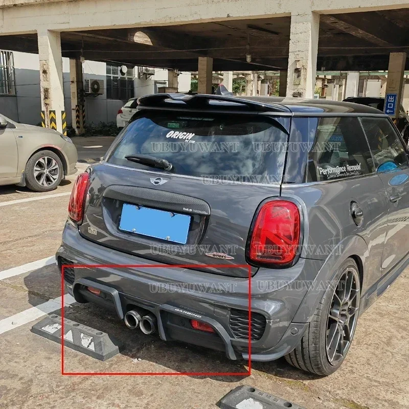 Parachoques trasero Mini F56 JCW fibra carbono – alerón y difusor - imagen 4