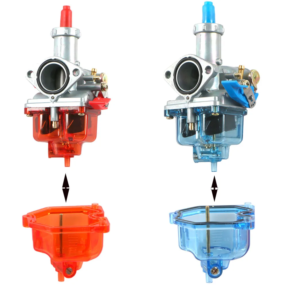Carburador de cuenco flotante transparente para CG125 TMX125 26-32mm