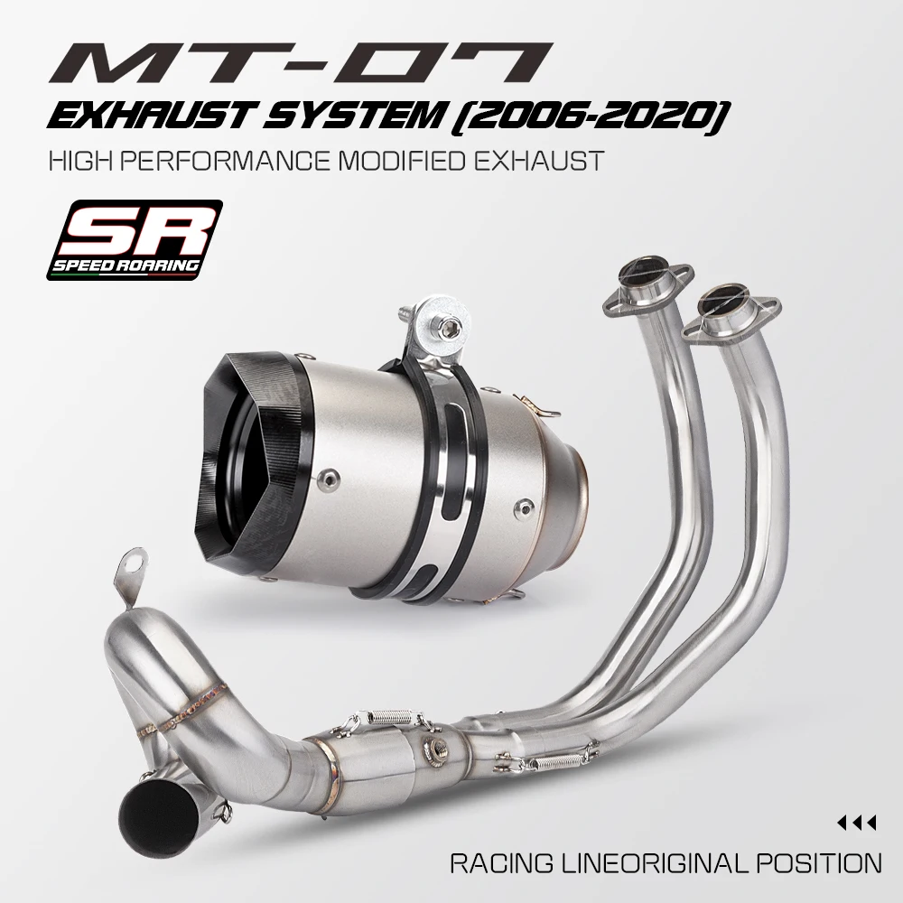 Escape completo con silenciador para Yamaha MT-07 2014-2023 - imagen 2