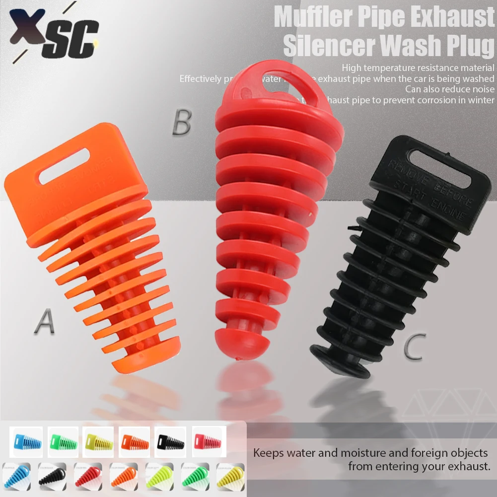 Tapón silenciador escape motocross – protector lavado y purgado