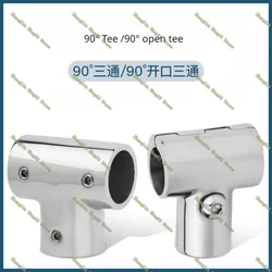 Conector de tubo inoxidable 316 tipo T Junta tres vías