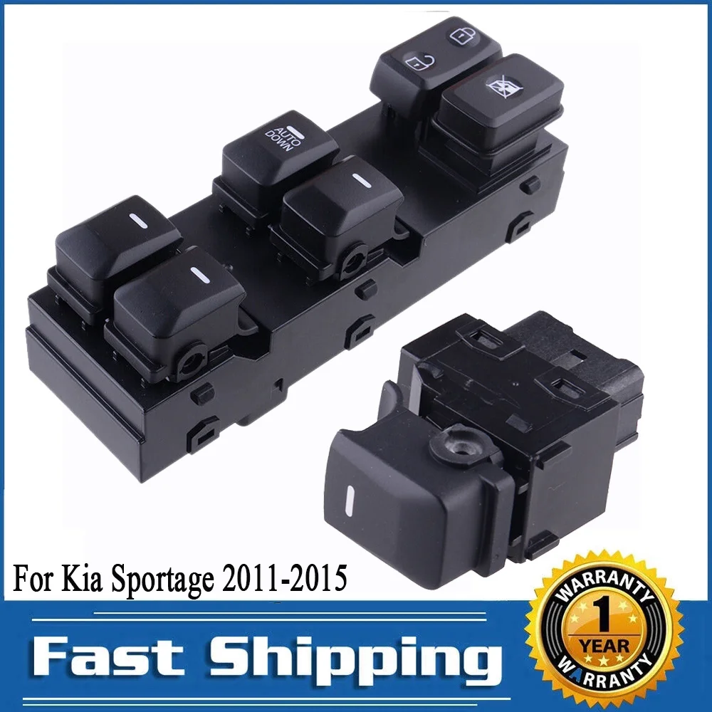Unidad de Control de interruptor de botón elevador de ventana de puerta delantera y trasera, productos de coche para Kia Sportage 2.0L 2.4L 2011-2016, 935751H000 935703W000