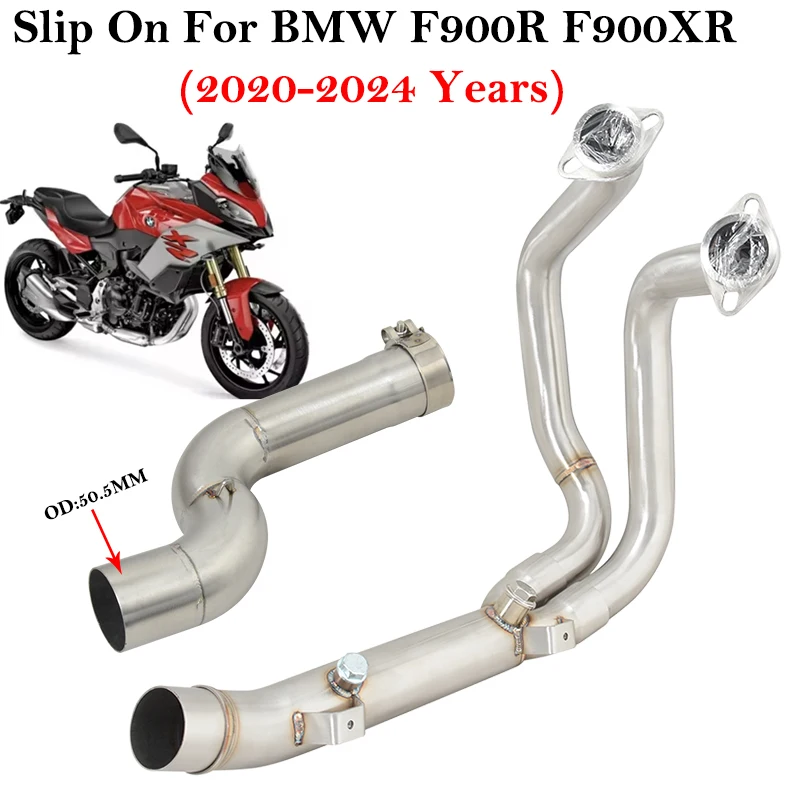 Tubo medio escape deslizante BMW F900 R XR cabezal 51MM