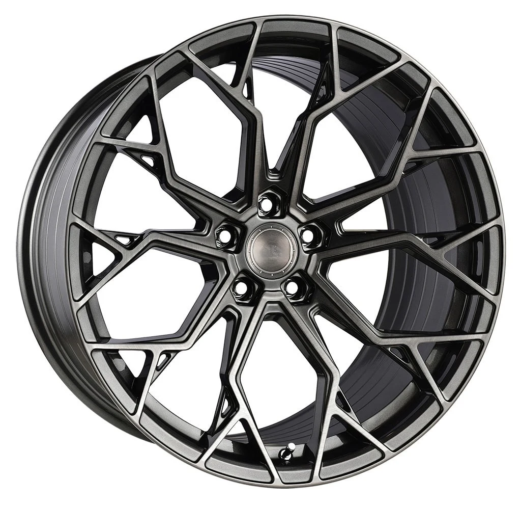 Ruedas BKU forjadas 5x120.65 para Chevrolet Corvette C6 C5 C7 C8 C4 ZR1 Z06 20 21 llantas de 22 pulgadas ruedas de coche de pasajeros de aleación negra - imagen 2