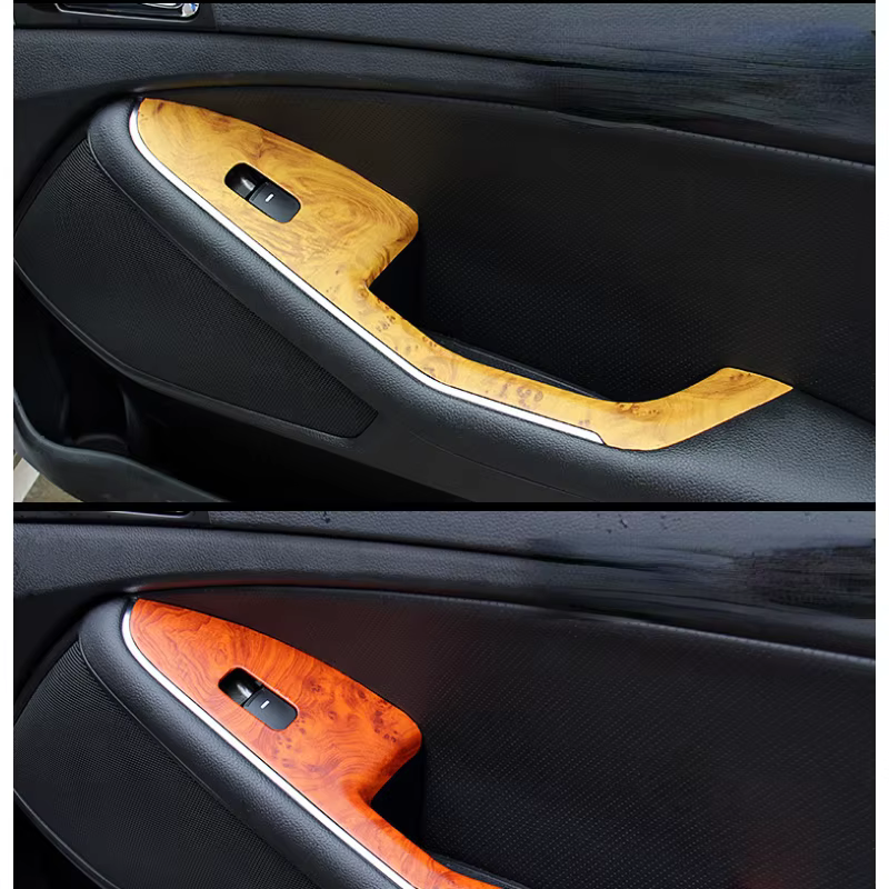 Pegatinas decorativas interior coche vinilo madera retro - imagen 2