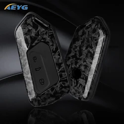 Carcasa llave fibra carbono ABS VW Golf 8 Mk8 3 botones