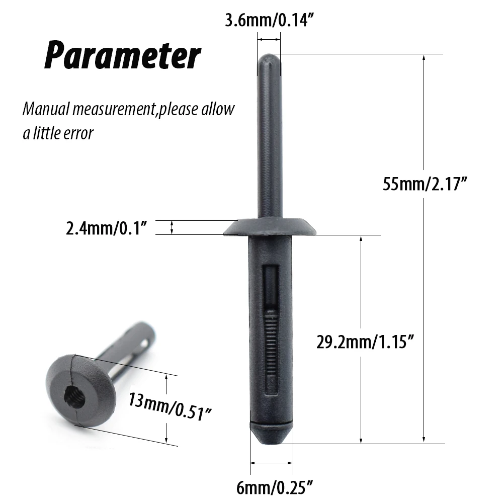 Kit de clips de parachoques Chrysler 300, Wrangler JK y Avenger - imagen 2