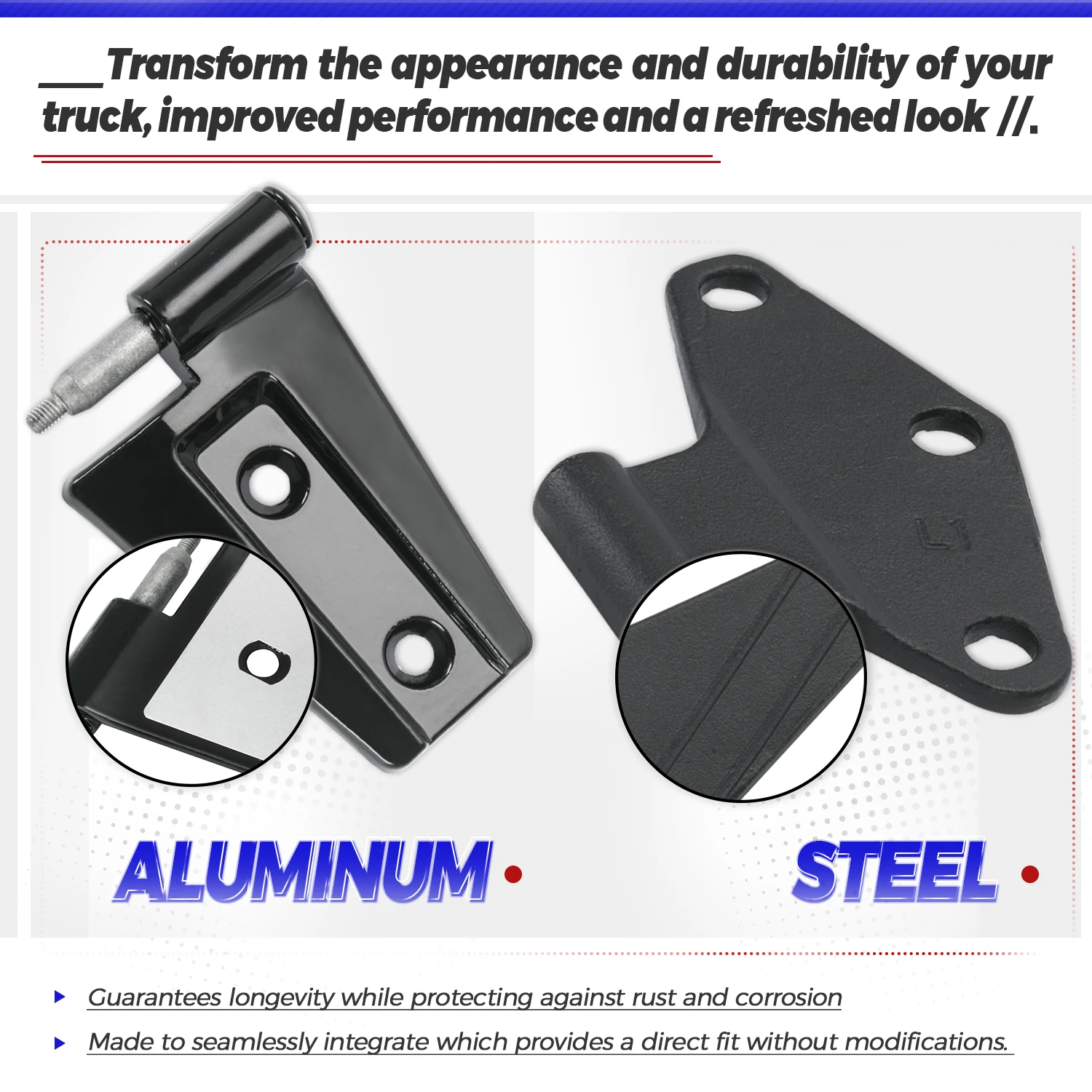 Kit de bisagras de puertas Jeep Wrangler JK 2007-2018 - imagen 5