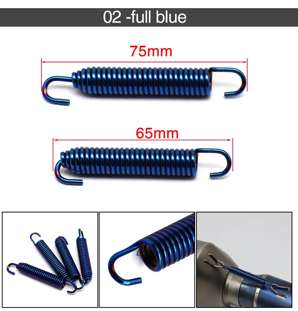 Silenciador tubo escape inoxidable para motocicleta universal - imagen 3
