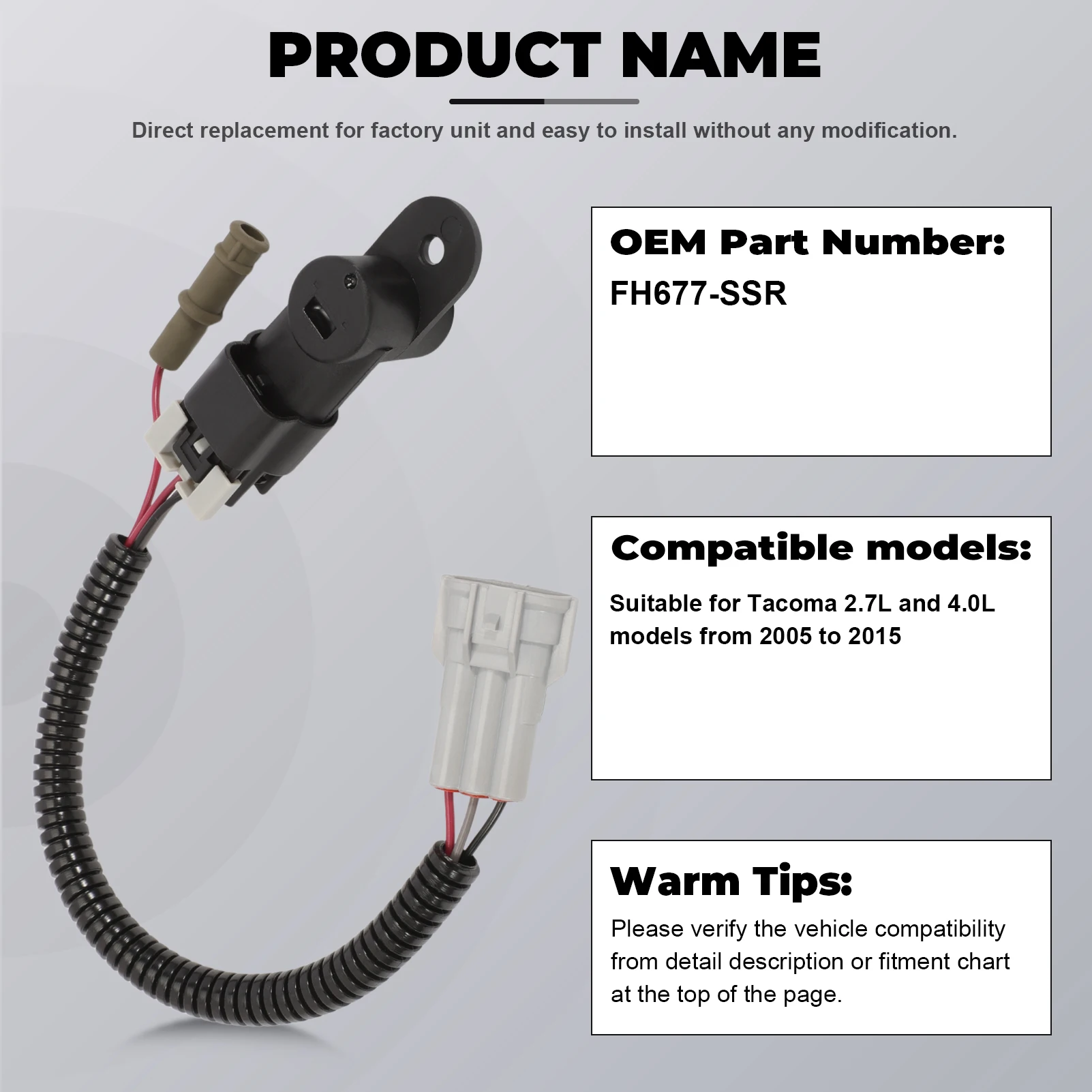Sensor de compresor de aire acondicionado para Toyota Tacoma 2.7 4.0 - imagen 5