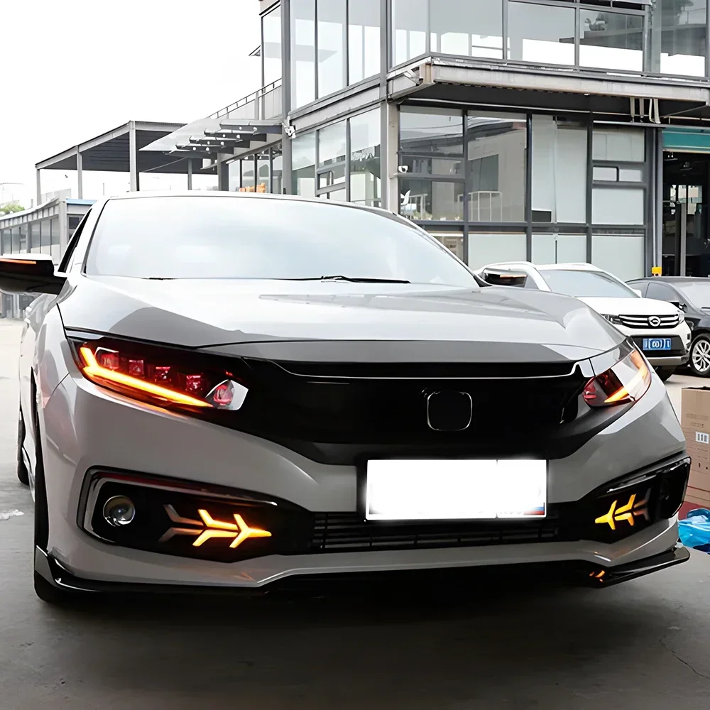 Faros delanteros LED Honda Civic X 2016-2021 con proyectores