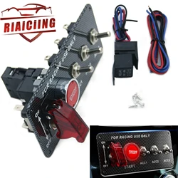 Panel interruptor de arranque LED universal para coche de competición
