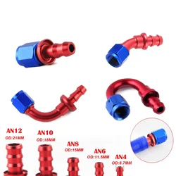 Nuevo bloqueo de empuje rápido, accesorio de extremo de manguera reutilizable, línea de combustible de aceite, adaptador de ajuste de manguera de enfriador de aceite, aleación