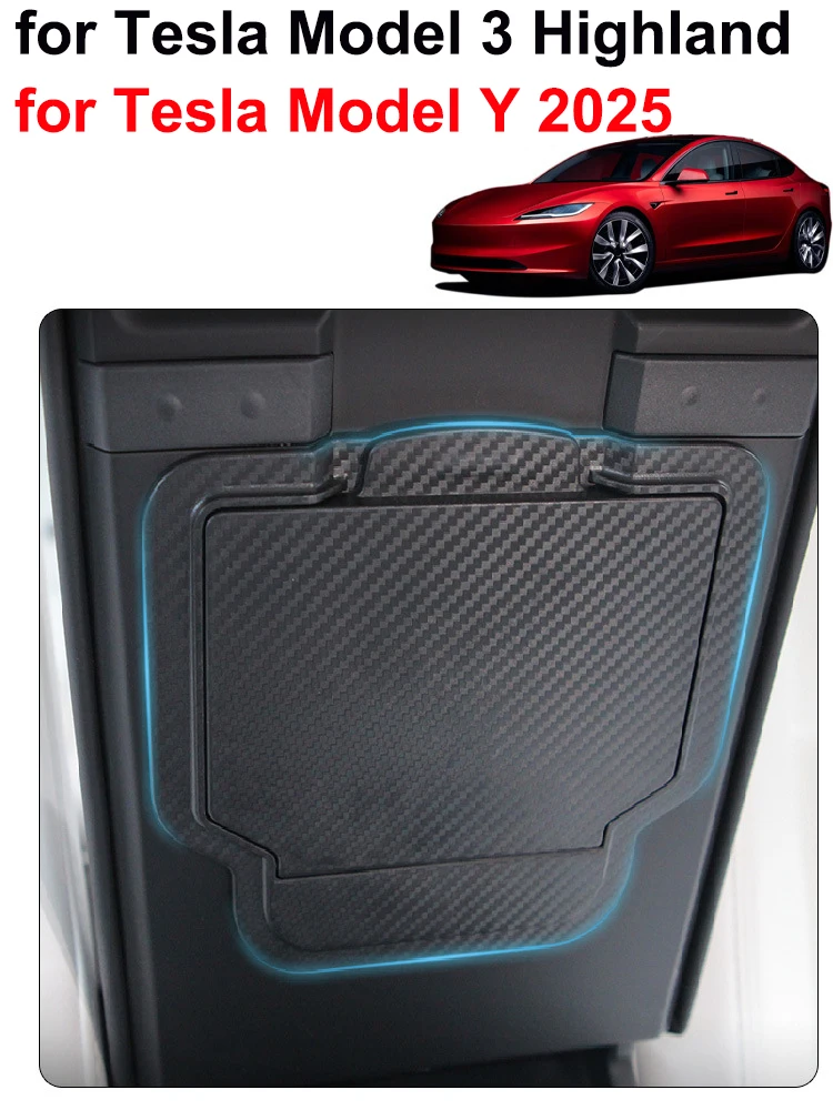 Organizador de almacenamiento oculto para reposabrazos de Tesla