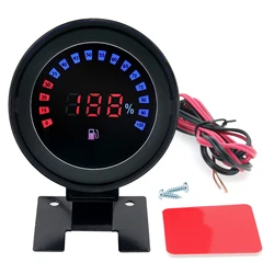 Indicador digital de nivel de combustible LCD 12/24 V universal