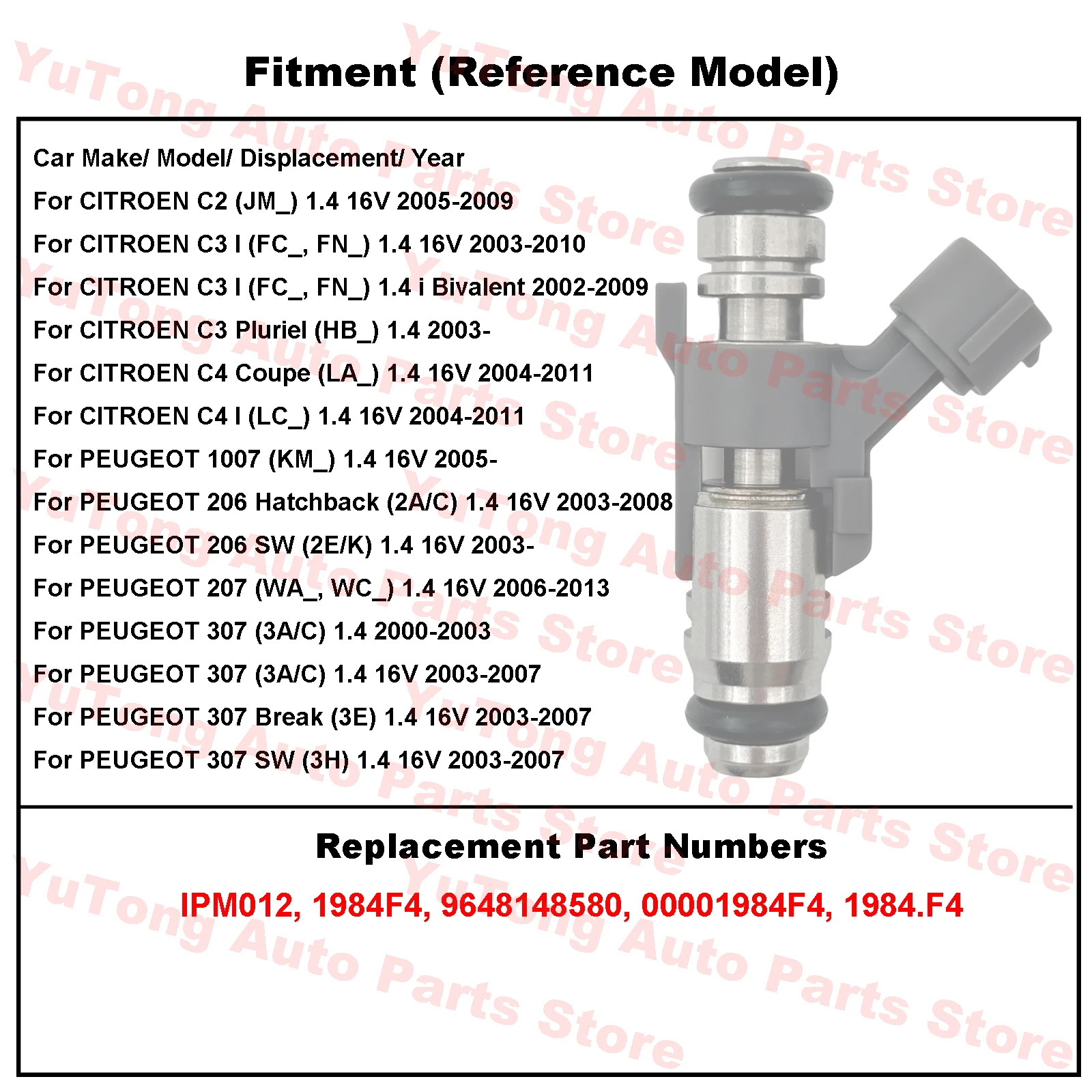 Válvula inyector 1984F4 Citroën C3 C4 Peugeot 206 207 1.4 HDi - imagen 3