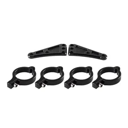 Abrazadera de horquilla CNC negra de 41 mm para soporte de faro