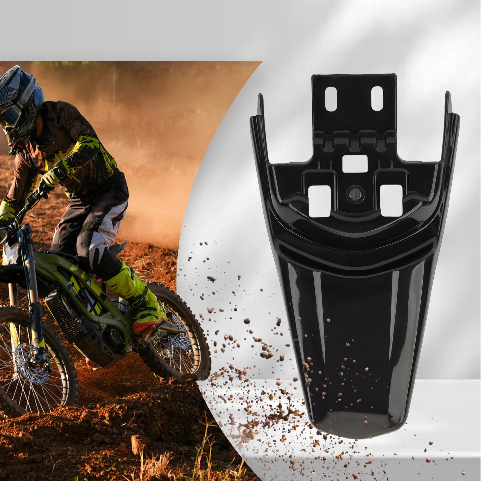 Guardabarros trasero de fibra de carbono para Surron Light Bee X S Dirt Bike, accesorios para Motocross, Kit Universal, piezas de mejora para Pit Bike - imagen 3