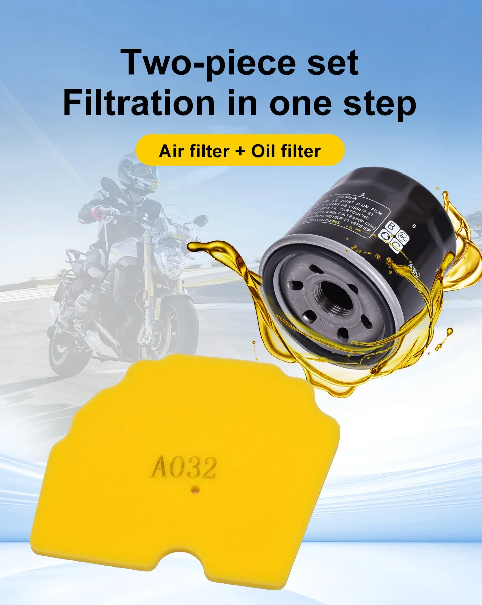 Filtros de aceite y aire para Benelli 502 TRK