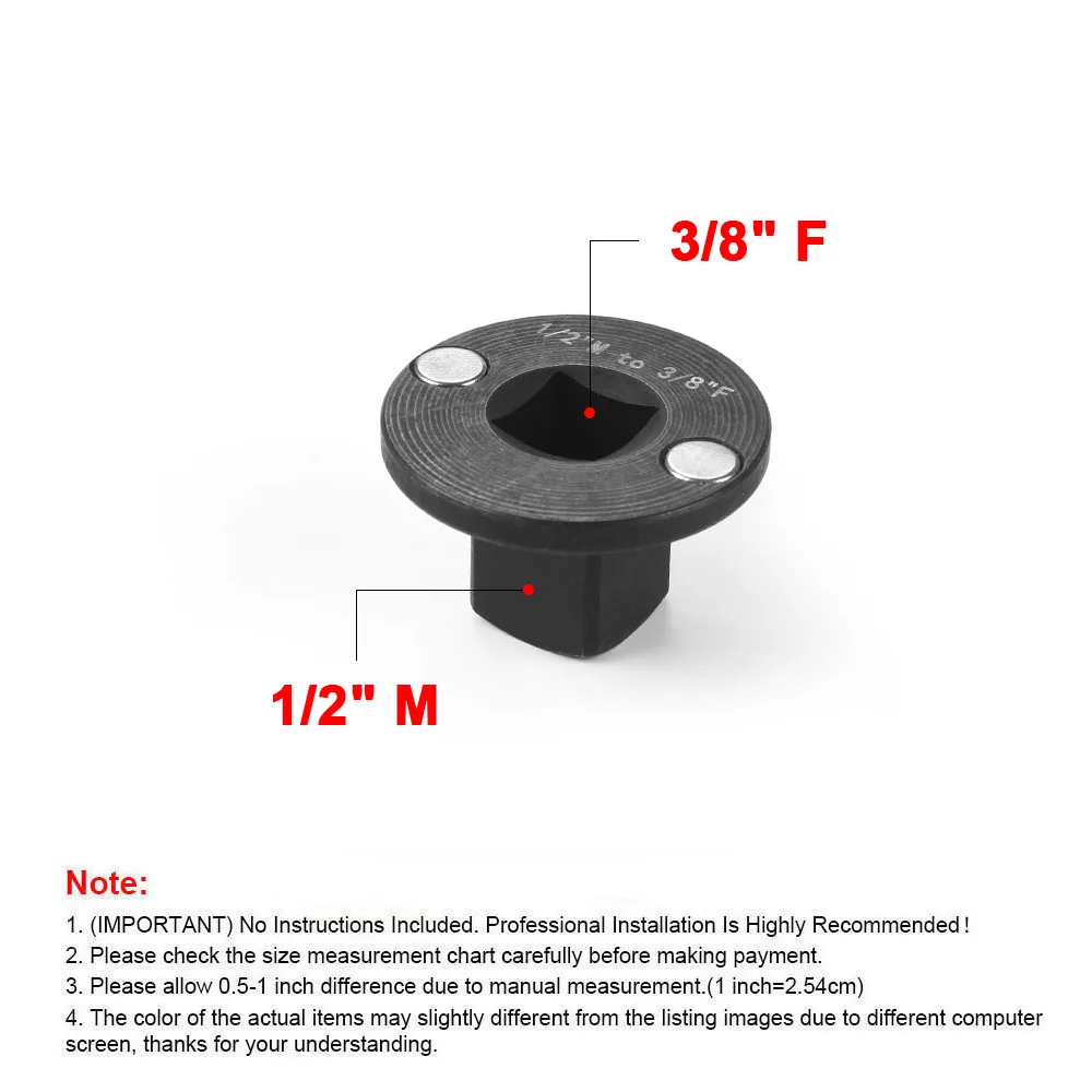 Adaptadores de impacto bajo perfil 1" a 1/4" para espacios reducidos - imagen 5