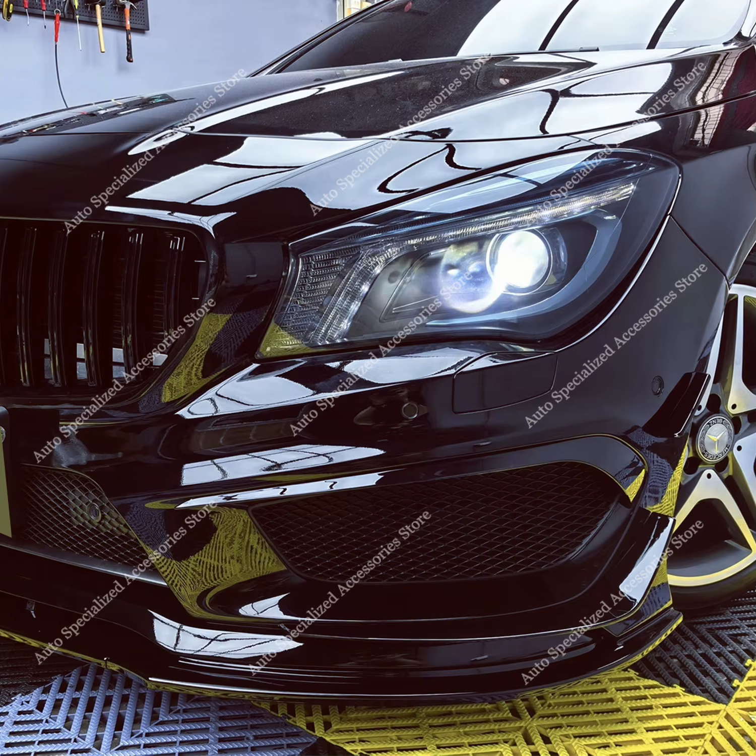 Canards delanteros Aero Flicks para Mercedes Clase A W176 AMG-Line - imagen 4