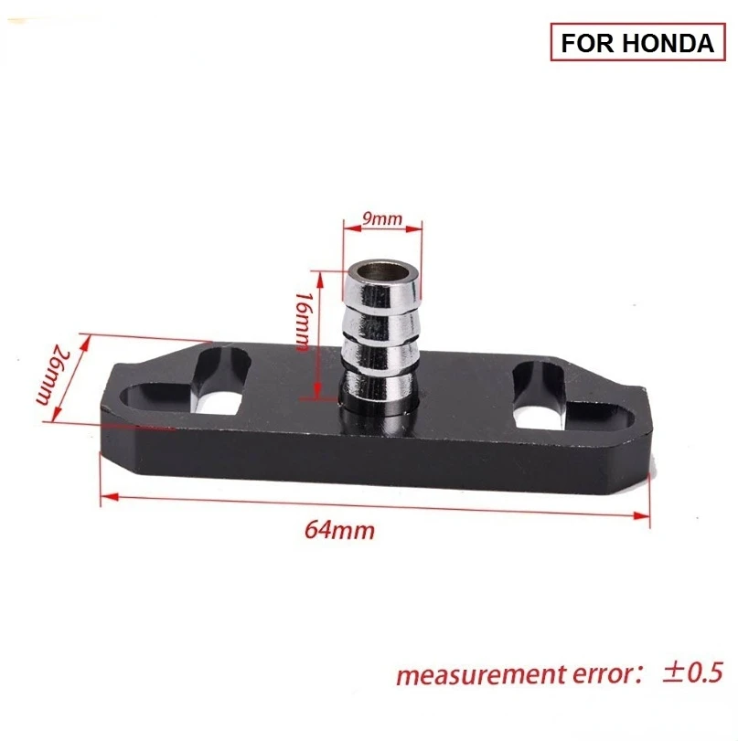 Adaptador regulador de combustible Turbo de aluminio negro