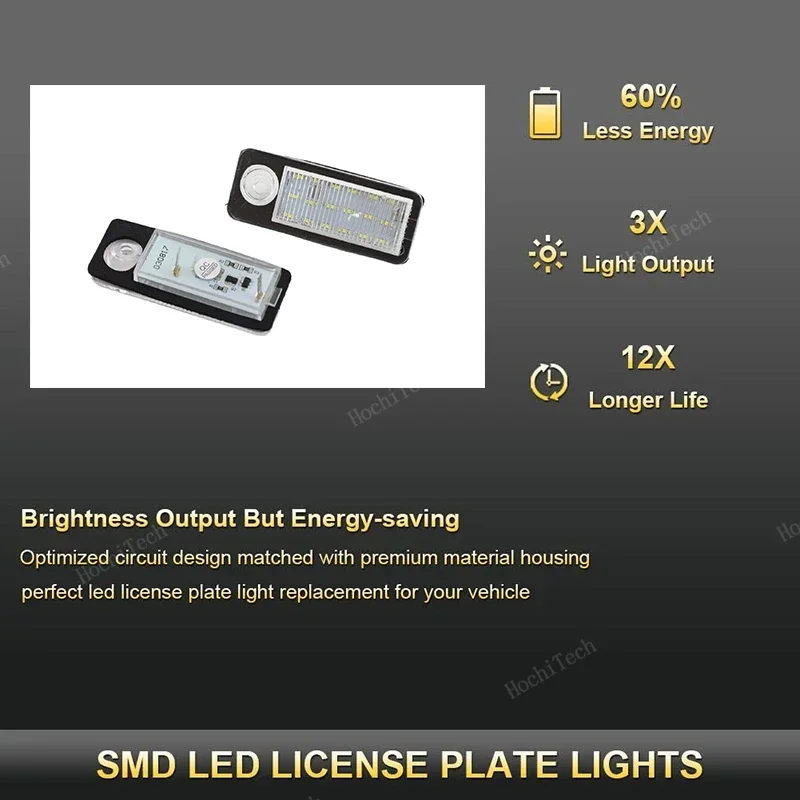 Kit de dos luces LED Canbus para matrícula de Audi