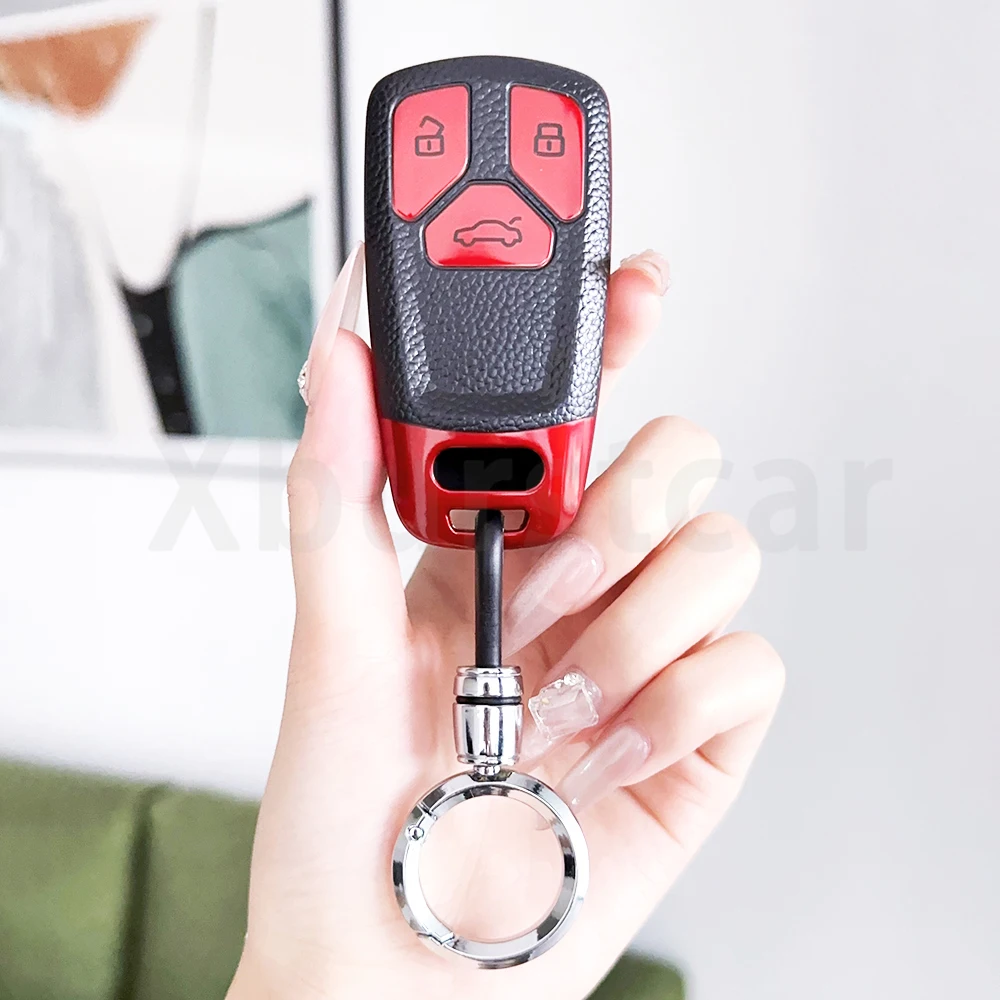 Funda para llave Audi de TPU efecto cuero – A4, A5, A6, Q5 y Q7 - imagen 4