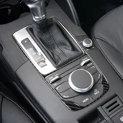 Embellecedor panel cambio marchas fibra carbono Audi A3/S3/RS3 8V