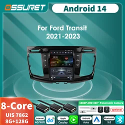 Autoradio 9.7 CarPlay Android 14 GPS Ford Transit 2021-2023