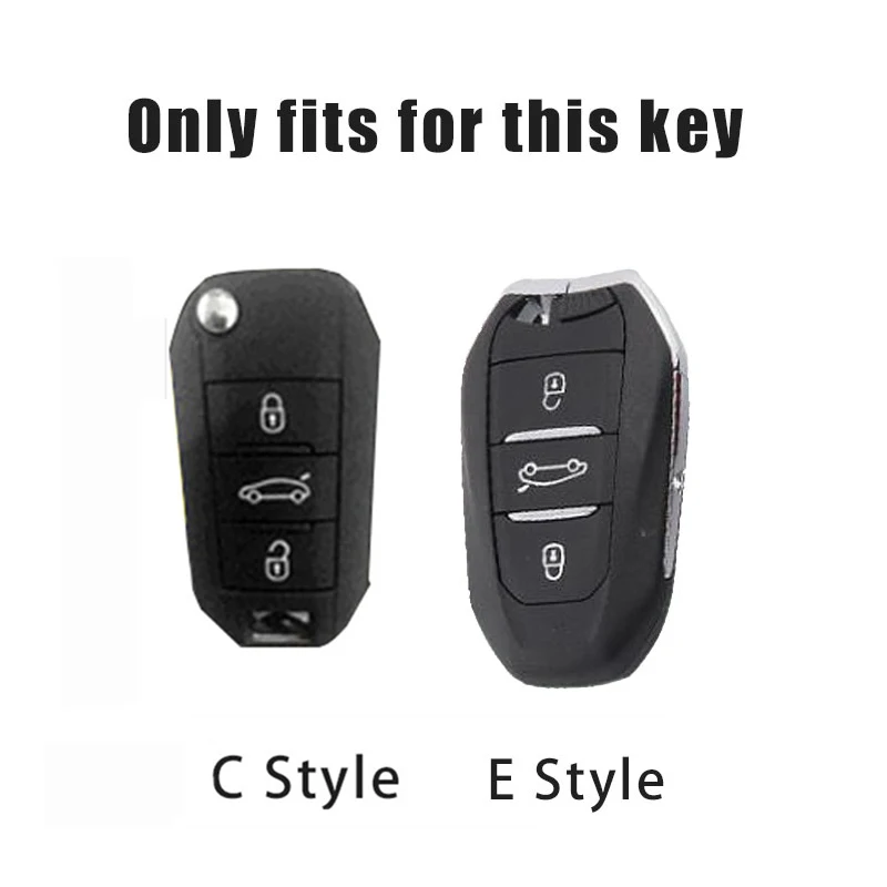 Funda de llave Peugeot protector carcasa para 107, 206, 208 y RCZ - imagen 2