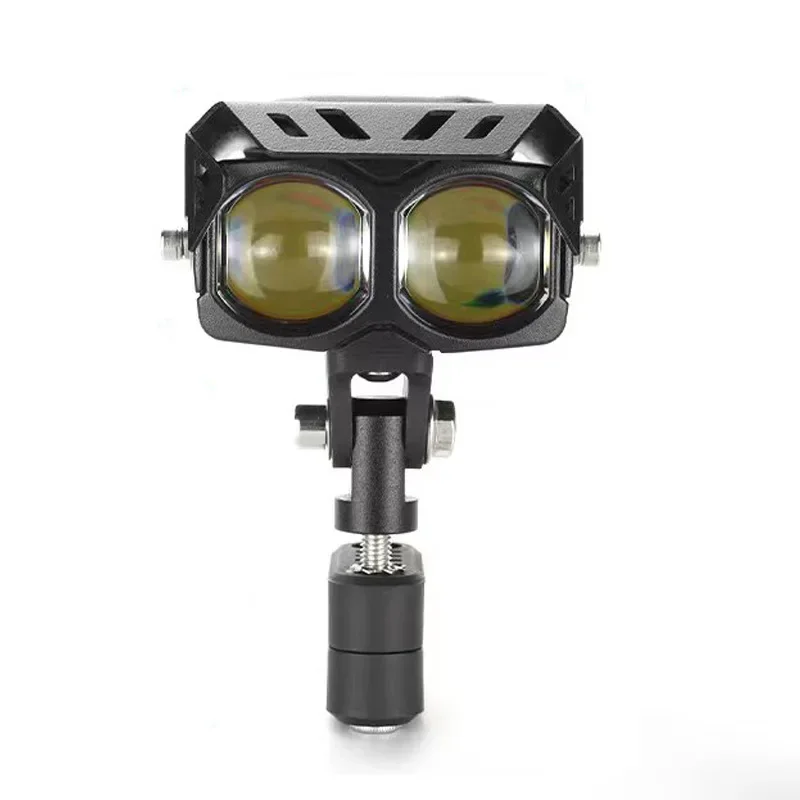 Faro LED multicolor con ojo de Diablo para moto eléctrica