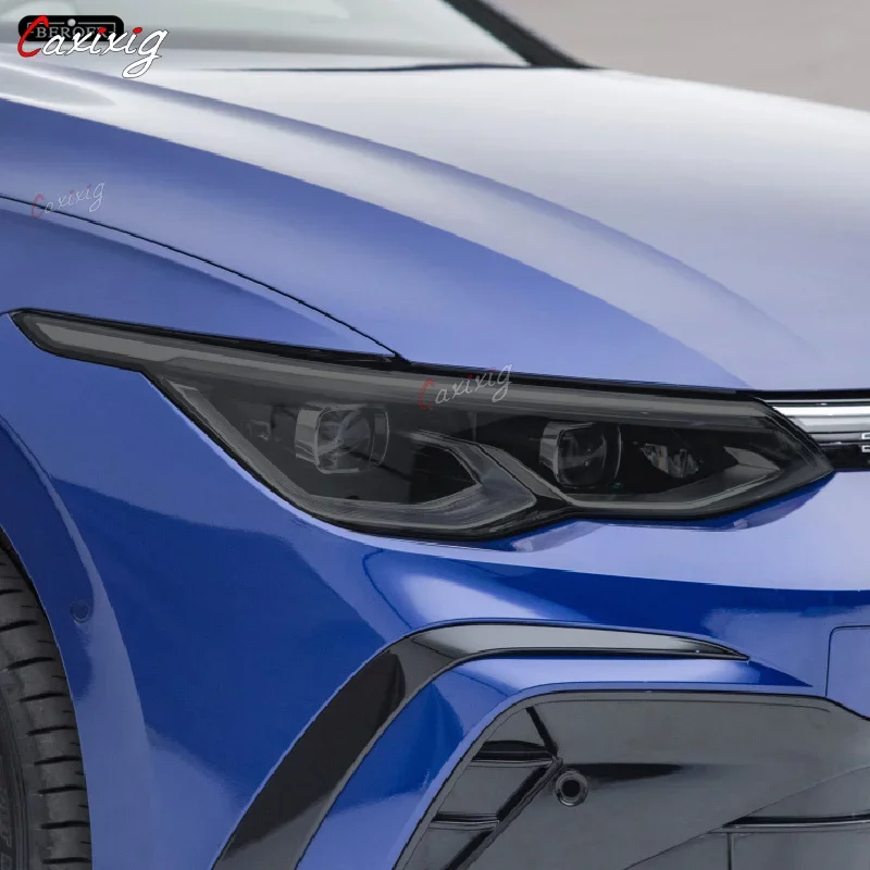 Película protectora para faros de coche, pegatina de TPU transparente negra ahumada para Volkswagen VW Golf 8 MK8 R Line GTI 2020 2021 - imagen 5