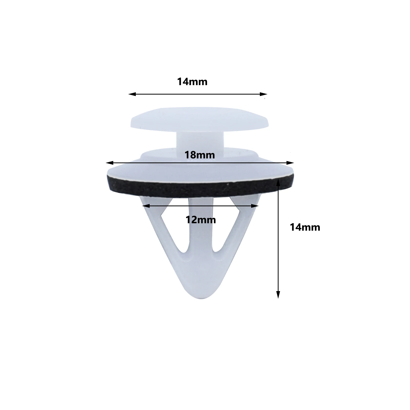 50 Uds. Clips de parachoques de guardabarros lateral de moldura de puerta de coche agujero de 11,5mm para Mazda 2 3 6 CX-7 CX-9 MPV Clip de retenedor de Panel embellecedor G18K-51-SJ3 - imagen 3