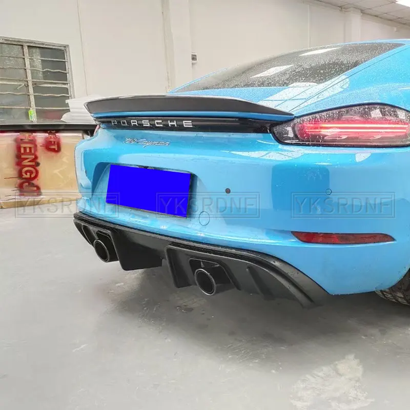 Alerón trasero fibra carbono Porsche Boxster Cayman 718 - imagen 3