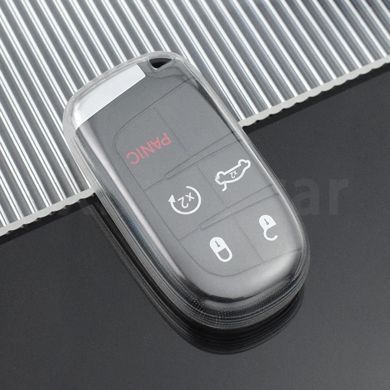 Funda TPU transparente para llave Jeep Grand Cherokee y 300C - imagen 5