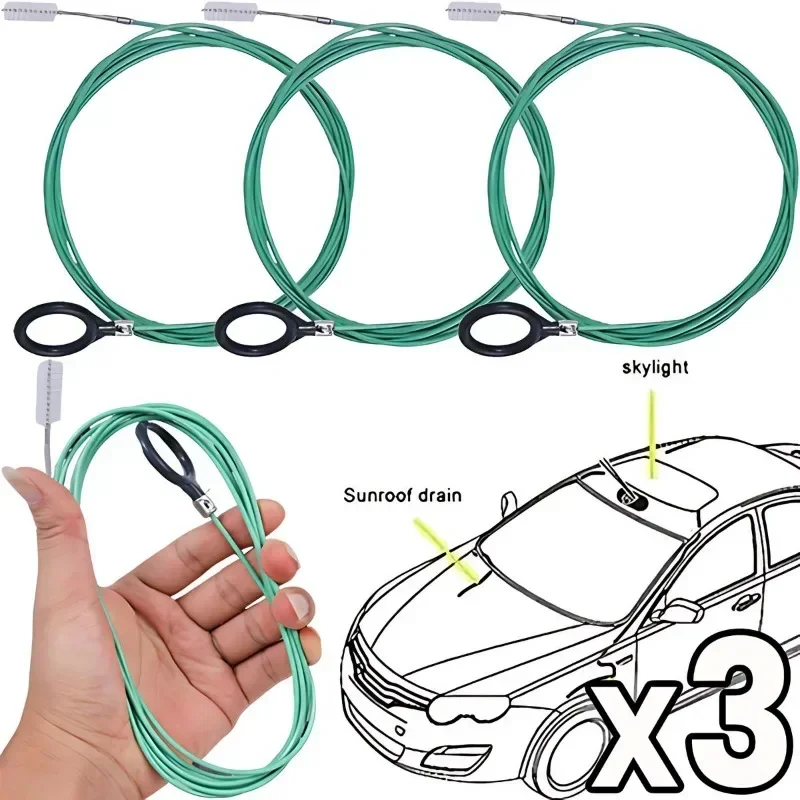 3M Cepillo drenaje flexible 3 m para coche y tragaluz techo solar